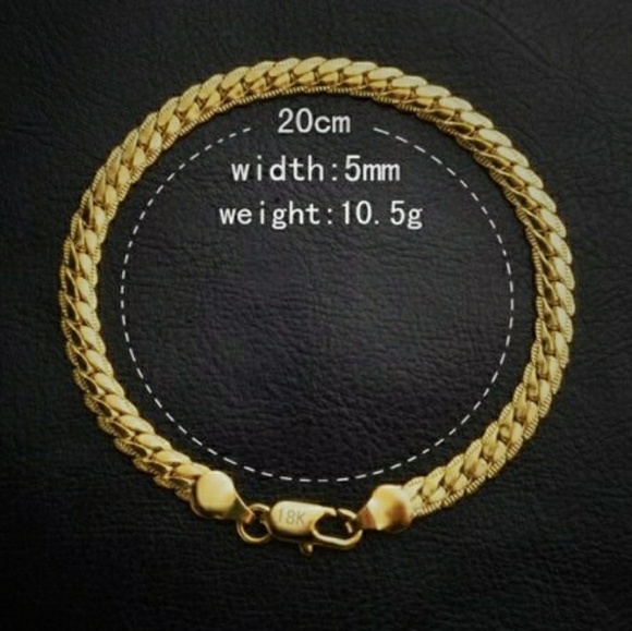 Gold bracelet 18k plated Bracelet NWT - Picture 3 of 4